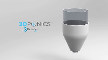 3Dponics Bottle Sleeve Roots Protector - 5th Generation Makerbot Replicator Time Lapse