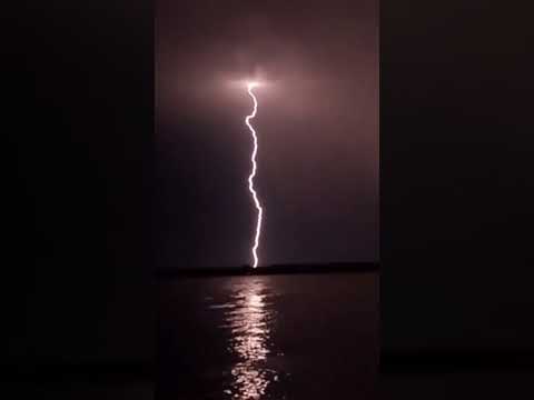 Молния на рыбалке.lightning on fishing . Рыбалка с Куренковым.