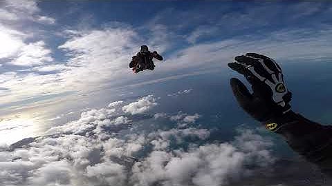 Skydiving Jump - Relative work - 17° jump