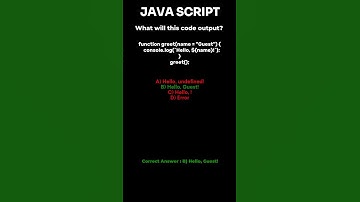 🛠️ Default Parameters in JavaScript - Save Time! ⏳