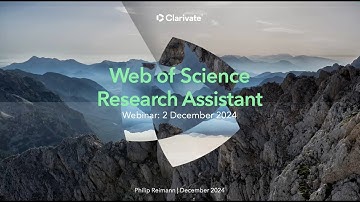 Research Smarter with AI Powered Web of Science Research Assistant