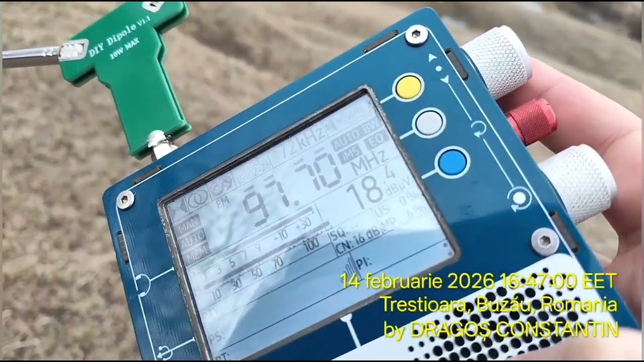 FM BANDSCAN near Meledic Plateau, Buzău, Romania (14.02.2026)