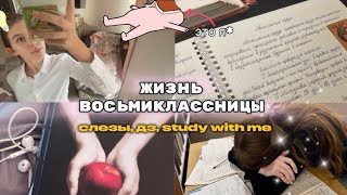 картинка: будни восьмиклассницы📚💻*слезы, study with me и много эстетики✨