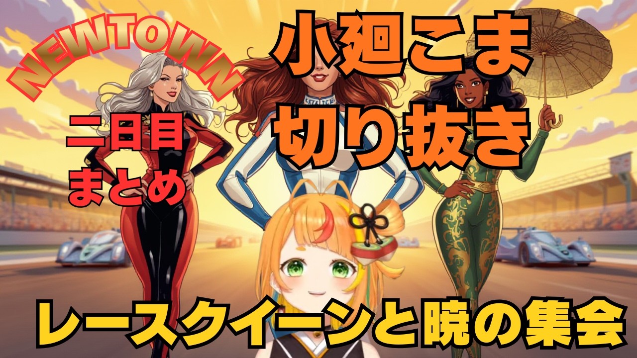 【#NEWTOWN】2日目まとめ | 小廻こま｜レースクイーンと暁の集会【ミリプロ切り抜き】