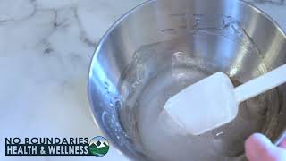 How to make a MSM cream or MSM lotion using pure MSM Organic Sulfur crystals.