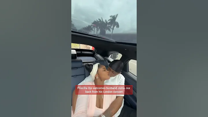 Priscilla Ojo welcomes husband Juma Jux back from his London concert#qedng #priscillaojo #jumajux