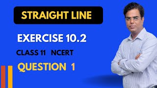 Straight Line  Class 11 Ncert Exercise 10.1 Question 01(HINDI)