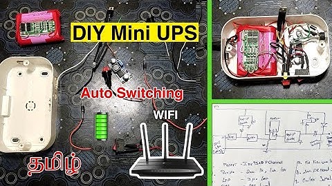 Auto switching UPS for WIFI Router #ups #homemade #miniups #tamil #autoswitch