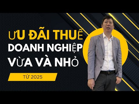 Ưu đãi thuế cho doanh nghiệp vừa và nhỏ từ năm 2025