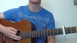 earthquake - labrinth ( easy guitar lesson tutorial ) hd