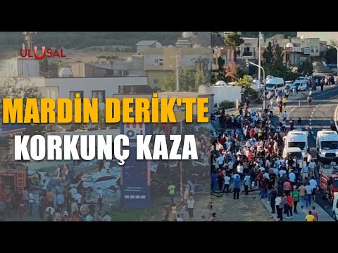 Mardin Derik'te korkunç kaza