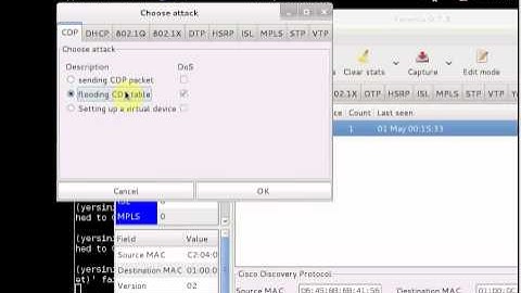 Kali Linux - CDP Flooding Attack