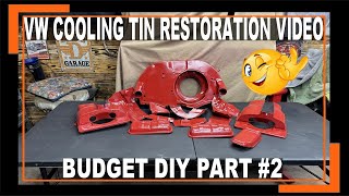 VW Beetle Cooling Tin Restore Budget DIY Part #2 - VW Bug - Budget Paint - Baja Bug #sladesbeetle