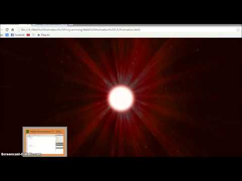 CSS "Space" Animation tutorial.