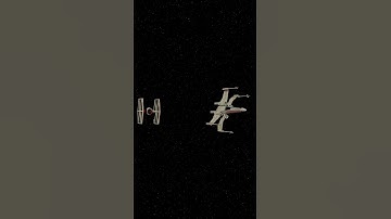X-Wing vs Tie-Fighter made in blender