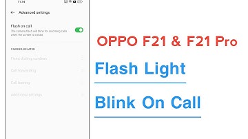 OPPO F21 & F21 Pro Flash Light Blink On incoming Calls