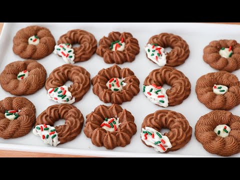 5 Christmas chocolate cookies! No eggs! Extremely easy recipe