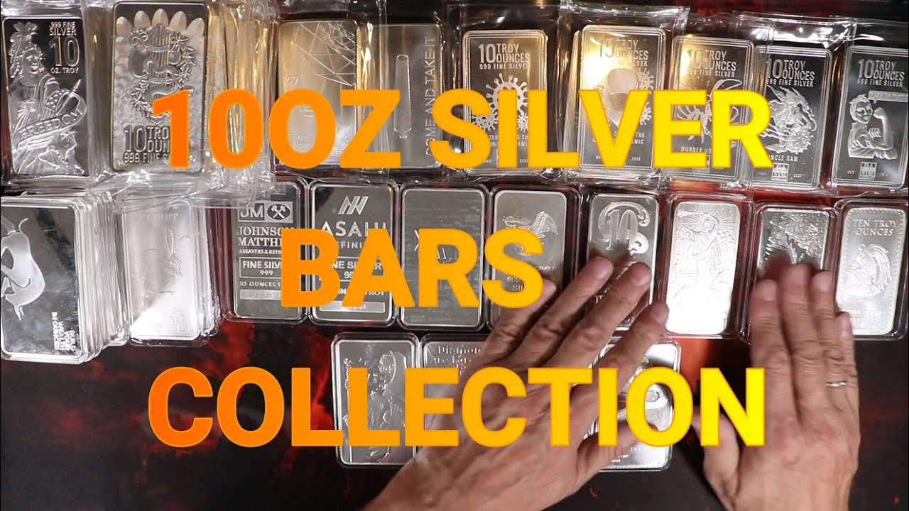 ✨THE CRAZY 10oz SILVER  BAR COLLECTOR ✨  Added 10 Oz Metalor & 10oz Pamp Suisse BARS ✨