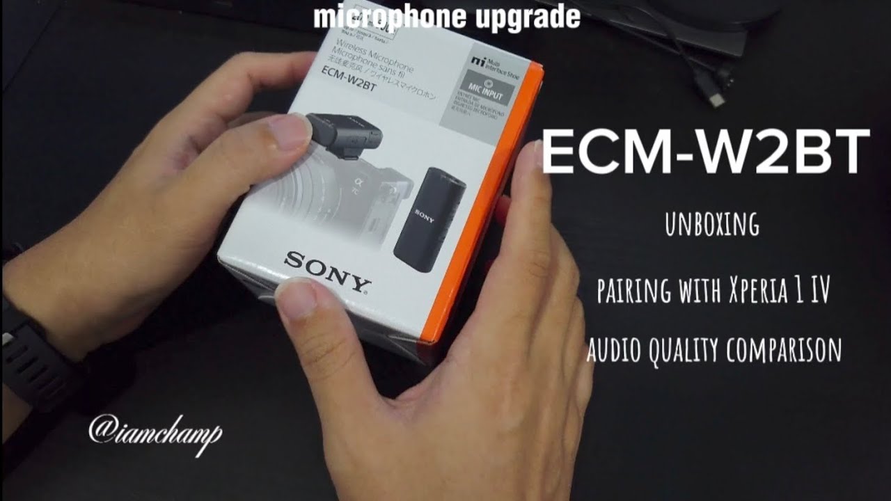 Sony ECM-W2BT Wireless Microphone pair with Sony Xperia 1 IV, Pro-i, 5 IV