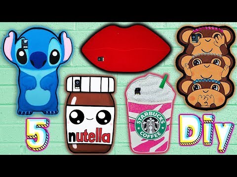 ????♥ DIY: 5 Originales Fundas De Móvil Caseras ♥????