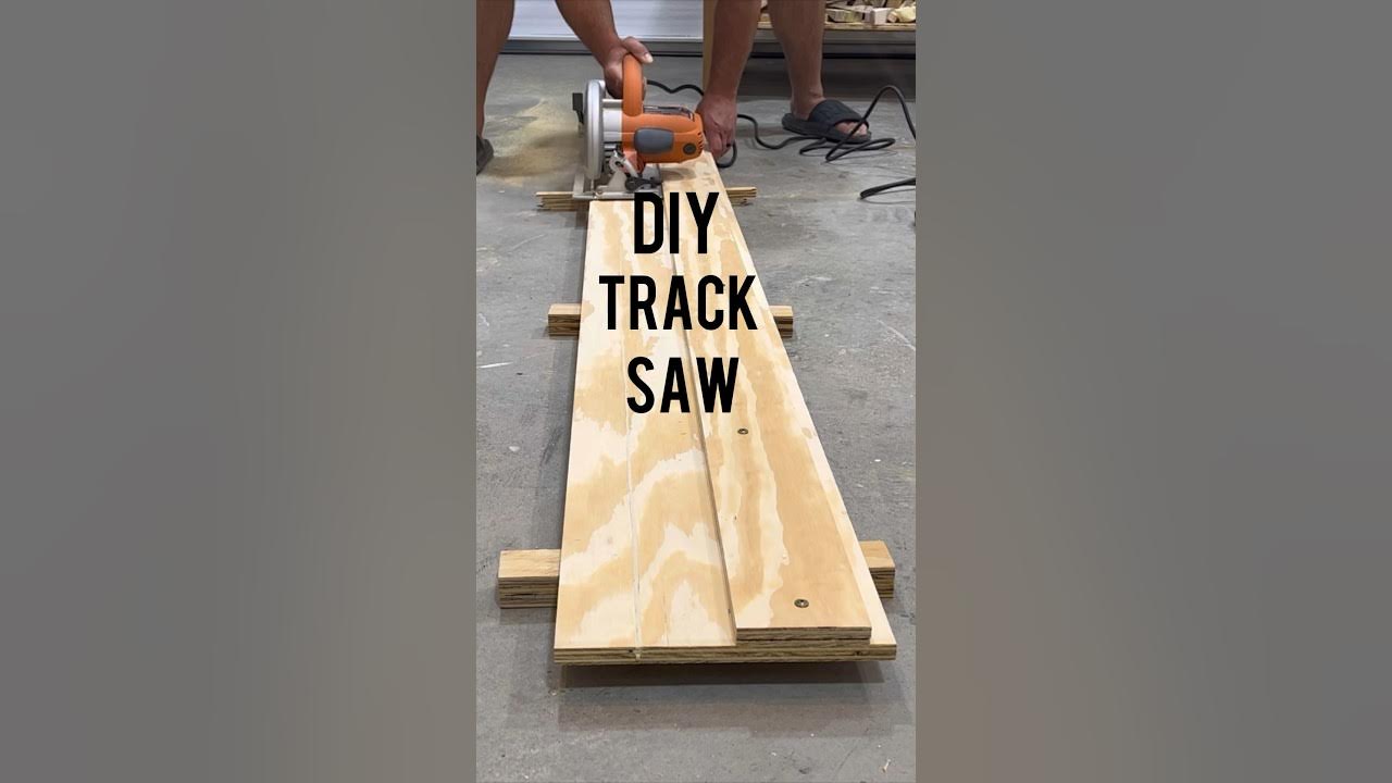 Make your own track saw on a budget! woodworking diy tracksaw YouTube