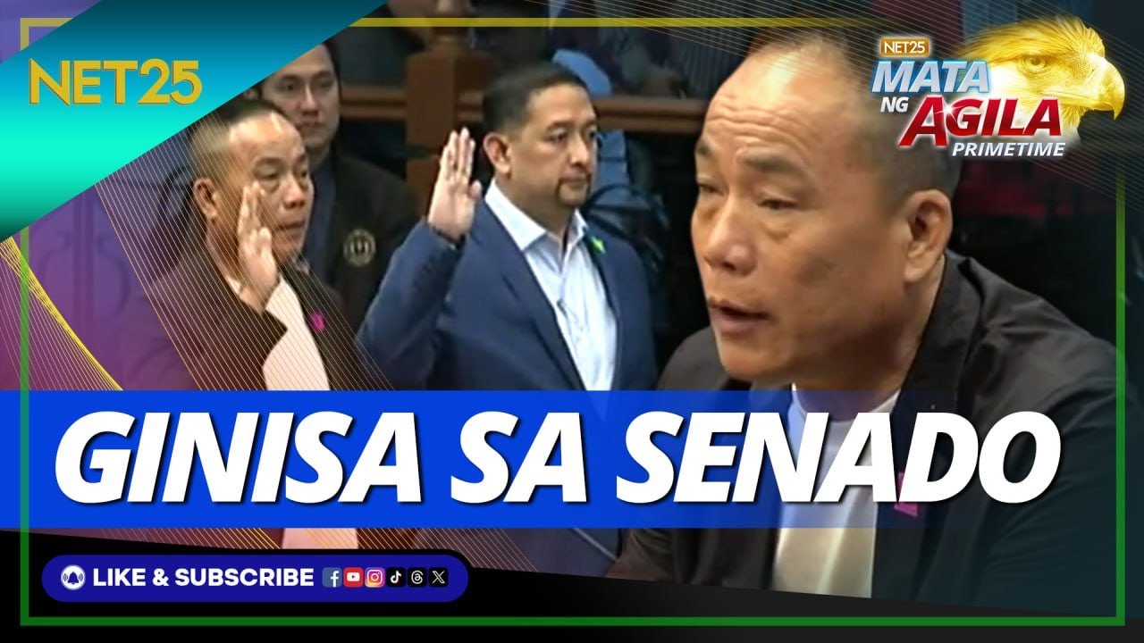 Humarap sa Senado ang kapatid ni dating Pres'l. Adviser Michael Yang na si Tony Yang
