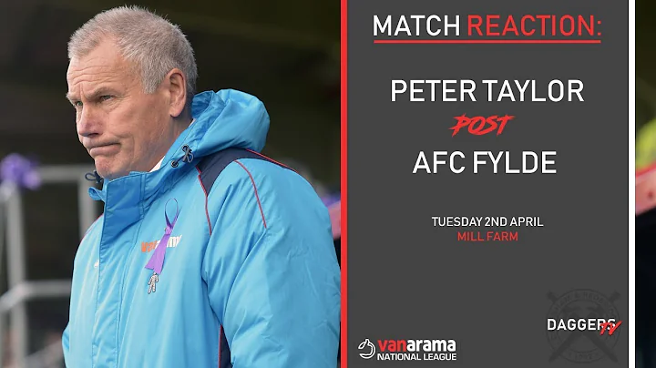 MATCH REACTION: Peter Taylor post AFC Fylde