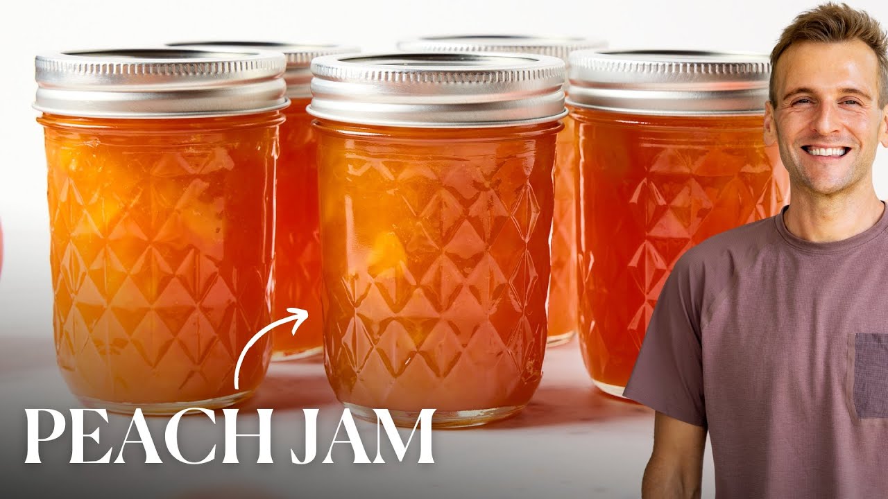 Foolproof Peach Jam Recipe Made with Pectin