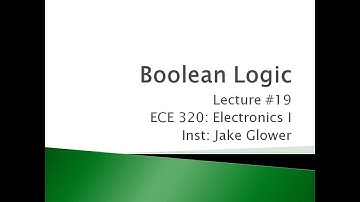 ECE 320.19 Boolean Logic