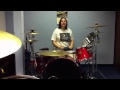 Lara drumming