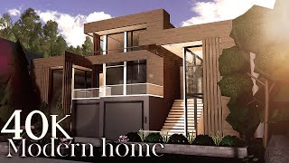 Bloxburg: 40k Large Modern House | Roblox Speedbuild | Housebuild