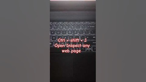 Open Inspect Web Page #inspection #shortcutkeys #trending #computer