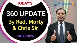 360 Webinar Update by Red Marty & Chris Sir (30-05-2024) Wait for Official ANNOUNCEMENT #ONPASSIVE
