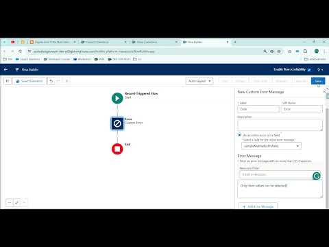 Display Error if the multi select pick list has more than 3 values selected using flow