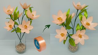 DIY | How To Make Satin Ribbon Flower Very Easy | Satin Ribbon Flowers Tutorial