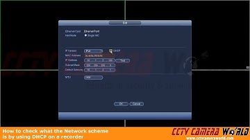 How to check the Network scheme by using DHCP