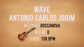 Wave - Jobim - Backing Track chords