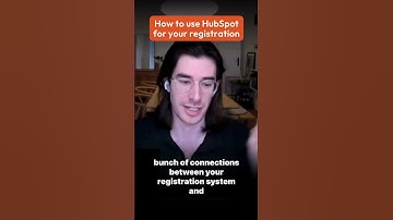 How to use HubSpot for your registration