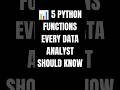 Learn These Python Functions Before It's Too Late 🚀#python #programming #coding #technology #shorts