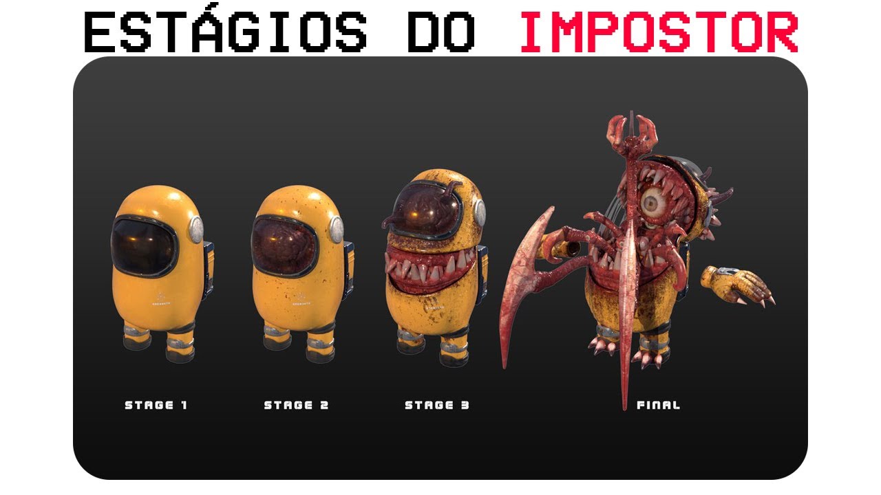 MEMES EM IMAGENS - ESTÁGIOS DO IMPOSTOR DO AMONG US #105 