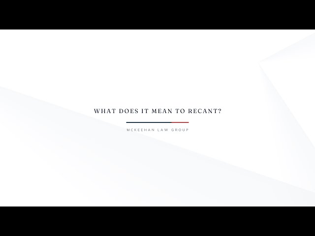 What Does It Mean to Recant?