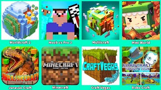 Minecraft,Multicraft,Craft Vegas,Noob vs Pro 2,Worldcraft 2,Mini World,Jurassic Craft,Robo Craft screenshot 3