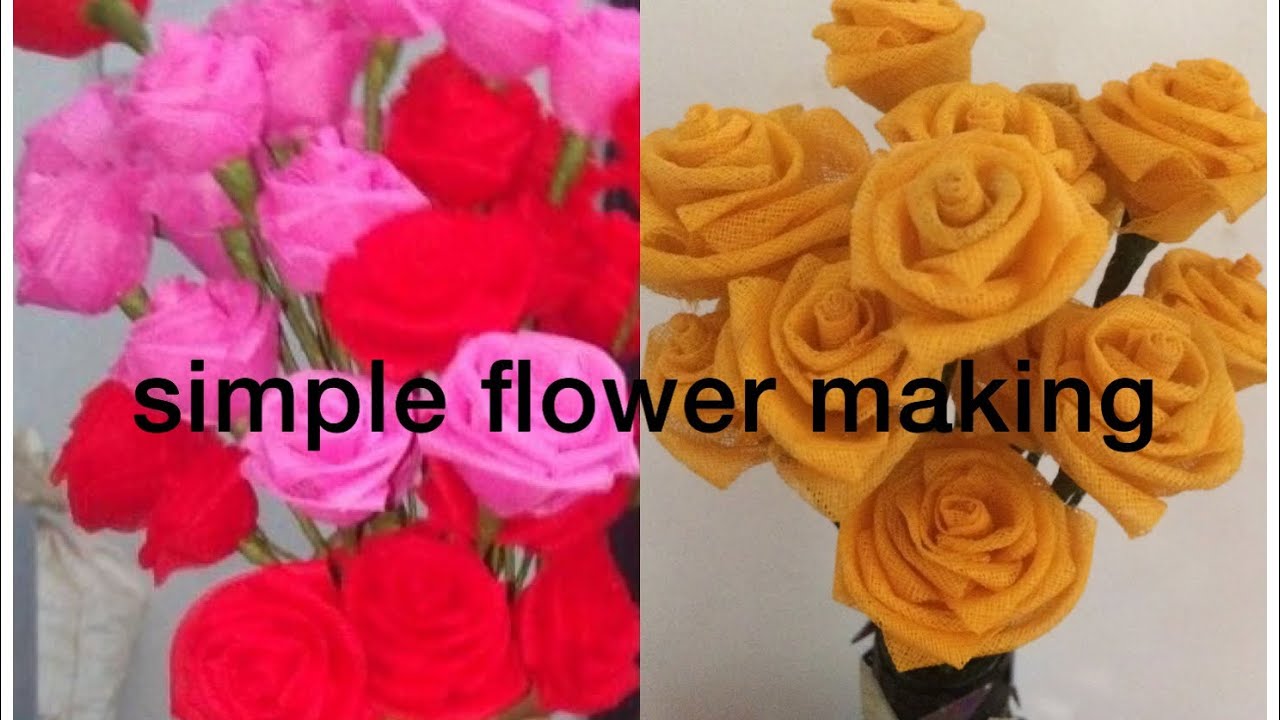 ആര്‍ക്കും ചെയ്യാം flower malayalam simple flower making malayalam YouTube