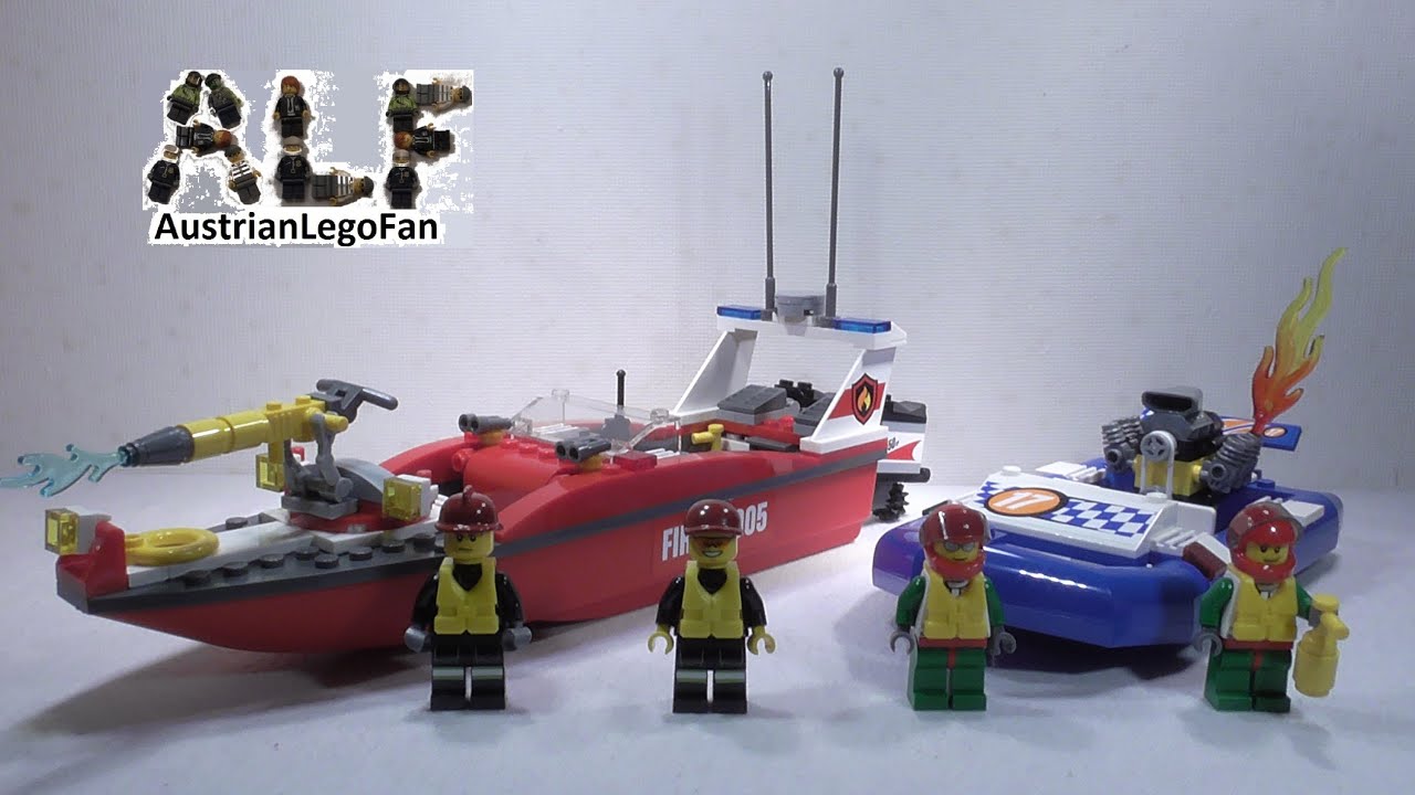 Lego City 60005 Fire Boat / Feuerwehr Boot - Lego Speed 