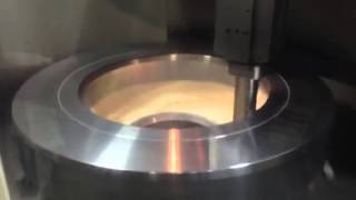 Turning down. On a horizontal lathe Cnc