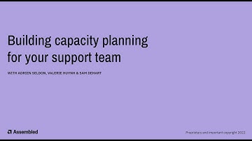 Capacity Planning Workshop Series - Part 2