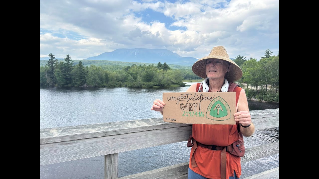 Gary England on hiking 2,197.4 miles along the Appalachian Trail!