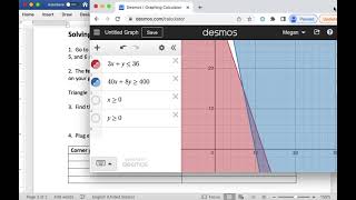 Section 5.3 Activity: Solving a Linear Programming Problem