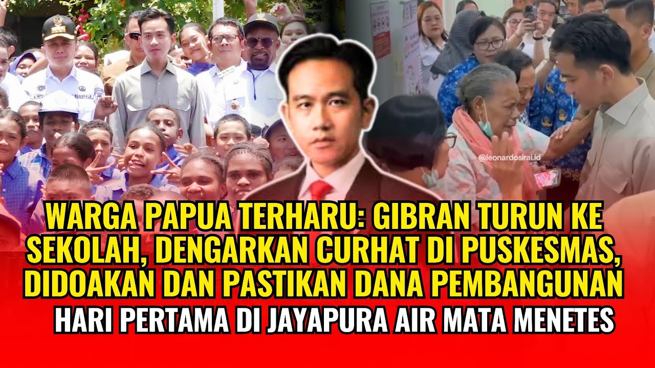 Jayapura Jadi Saksi: Wapres Gibran Dapat Doa, Dengar Curhat Warga & Gelontorkan Dana Pembangunan