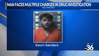 Man faces multiple charges in drug investigation